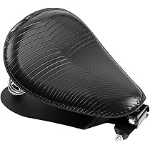 ハーレーダビッドソン レザーシート ブラック Amazon | AICARS レザーオートバイソロシート シートベース付き